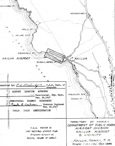 Master Plan of Kailua Airport drafted in 1947