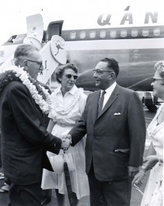 Ceremony honoring Qantas