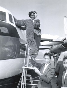 1961 photo of a Aloha Airlines ceremony