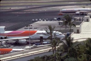 Photo of Hawaiian Airlines aircraft at the terminal in HNL
