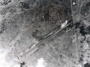 Historic photo of an aerial view of Kamuela Airport (Bordelon Field)