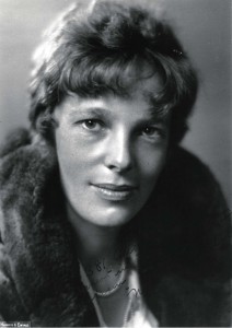 Amelia Earhart self-portrait