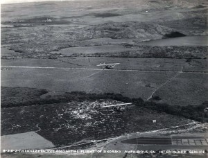 Initial Flight of Sikorsky Amphibions on Inter-Island Service