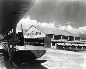 1930 Photo of Inter-Island Airways Plane Hangar