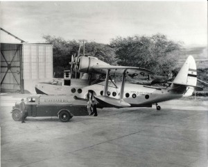 Interisland aircraft being fueled