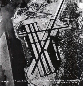 Aerial view of HNL from 1951