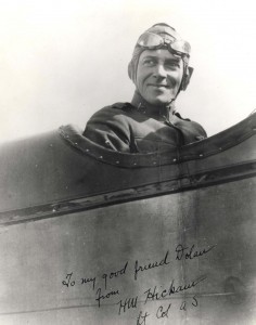 Lt. Col. Horace Hickam on an aircraft