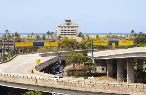 New signage displaying Daniel K. Inouye International Airport has been installed on the Airports Division District Office Tower and above the roadway signs at the entrance of the facility. Photo Courtesy: HDOT