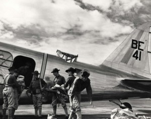 Loading aircraft at Hickam Field, c1938. 