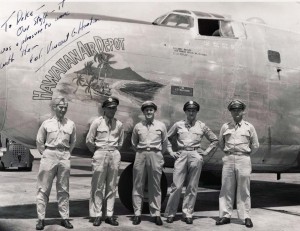 B-24 modified for cargo, Hickam Field, 1940s.
