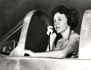 Marguerite Gambo, owner of Gambo Flying Service, John Rodgers Airport, 1939.