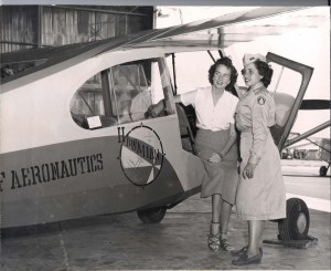 Flying school at John Rodgers Airport, 1940s.