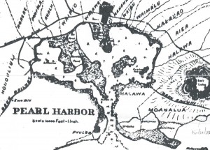 Map of Pearl Harbor area, 1897.    