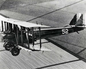 Martin NBS-1 Bomber in flight over pineapple field in Hawaii, 1928.