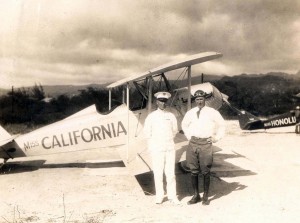 Miss California at John Rodgers Airport, Honolulu, December 1928.  