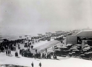Thousands of people waited at Wheeler Field for the arrival of Lts. Lester Maitland and Alfred Hegenberger. They arrived at 6:29 a.m. on June 29, 1927. They had flown 2,425 miles in 25 hours and 49 minutes.  