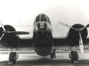Nose of B-18 most likely of HQ flight, 5th Bomb Group, at Hickam Field, c1938-1939  