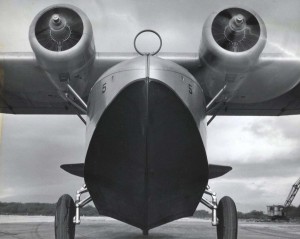 Inter-Island Airways. Close up view of the great amphibian plane that carries the U.S. mail and passengers daily between islands in the Hawaiian group.