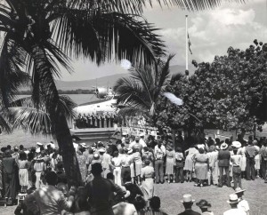 Christening ceremonies for Pan American Honolulu Clipper 1939  