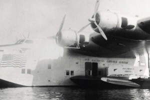 Pan American Airways Clipper ship delivered air mail.