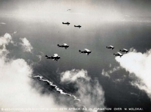 U.S. Army Air Corps A-3 Curtis Attack Plane, 26th attack squadron over West Molokai, March 13, 1931   