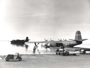 Naval Air Transport at Honolulu Airport, 1940s.