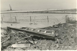 Security wire around John Rodgers Airport, July 22, 1943.  
