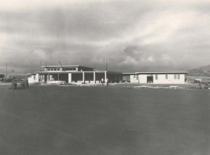 Construction of Lihue Airport Terminal, Kauai, December 14, 1949. 