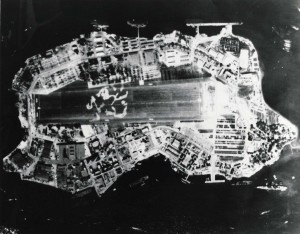 Ford Island, Naval Air Station Pearl Harbor, February 1945. 