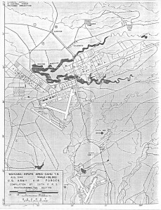 U.S. Army Air Forces map showing Wahiawa-Kipapa area, August 1944.  