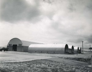 Quonset huts, Hilo Airport, 1955.