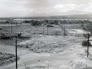 Construction of new terminal on North Ramp, Honolulu International Airport, March 1, 1959.