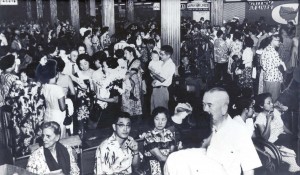 With the increase in flights and tourists, Honolulu International Airport became crowded and the need for a larger airport became apparent, 1950s. 