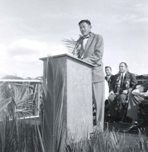 Groundbreaking ceremony for Kahului Airport, February 3, 1959. 
