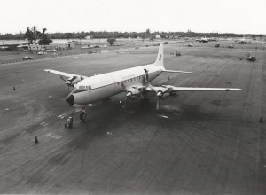 C-118 Liftmaster at Hickam Air Force Base, Honolulu, 1960-1970.  