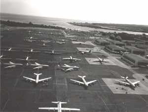 Hickam flight line, 1960s.
