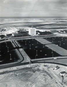 Construction progress at the new Honolulu International Airport, June 1, 1962.