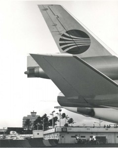 Continental Airlines at Honolulu International Airport, 1972.