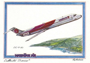 Hawaiian Airlines 9-50, 1976.
