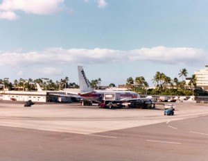Western Airlines at Honolulu International Airport, December 9, 1976.