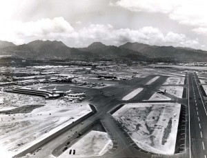 Eleven 747s on ground, Honolulu International Airport August 5, 1971