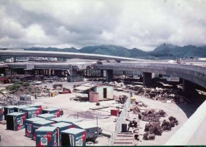 Second Level Roadway Construction, Honolulu International Airport, 1977. 