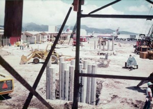 Second Level Roadway Construction, Honolulu International Airport, 1977.