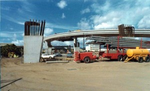 H-1 Freeway Ramp construction, Honolulu International Airport, September 28, 1978. 