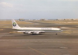 South Pacific Airlines at Honolulu International Airport, 1986.