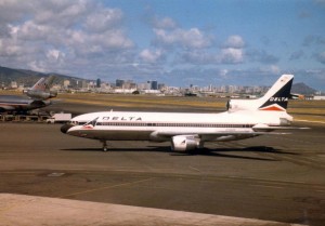 Delta Airlines at Honolulu International Airport, 1986.