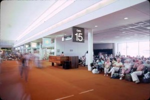 Gate 15, Central Concourse, Honolulu International Airport, 1987.
