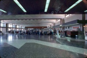 Ticket Lobby, Honolulu International Airport, 1987.