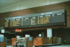 Flight Information System, Honolulu International Airport, 1987.