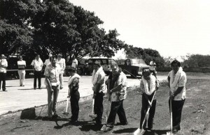 Groundbreaking ceremony for new Commuter Terminal, Kahului Airport, 1985.   